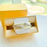  Attract Soul bangle Heart, White, Rhodium plated 