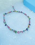  Dây chuyền Swarovski Gema mix pha lê nhiều màu sắc - Swarovski Gema necklace Mixed cuts, Multicolored, Rhodium plated 