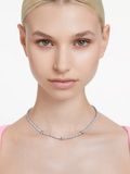  Dây chuyền Swarovski Matrix mix màu trắng, hồng - Swarovski Matrix Tennis necklace Mixed cuts, Pink, Rhodium plated 