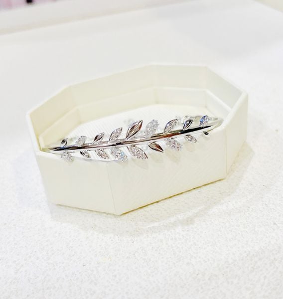  Vòng tay Swarovski Mayfly tone trắng - Swarovski Mayfly bracelet white rhodium plated 