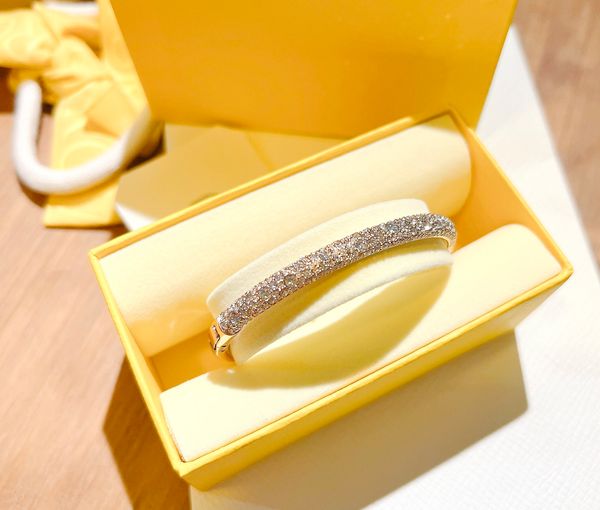  Meteora bangle Snow pavé, White, Rose gold-tone plated 