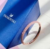  Stone bangle Pink, Rose gold-tone finish 