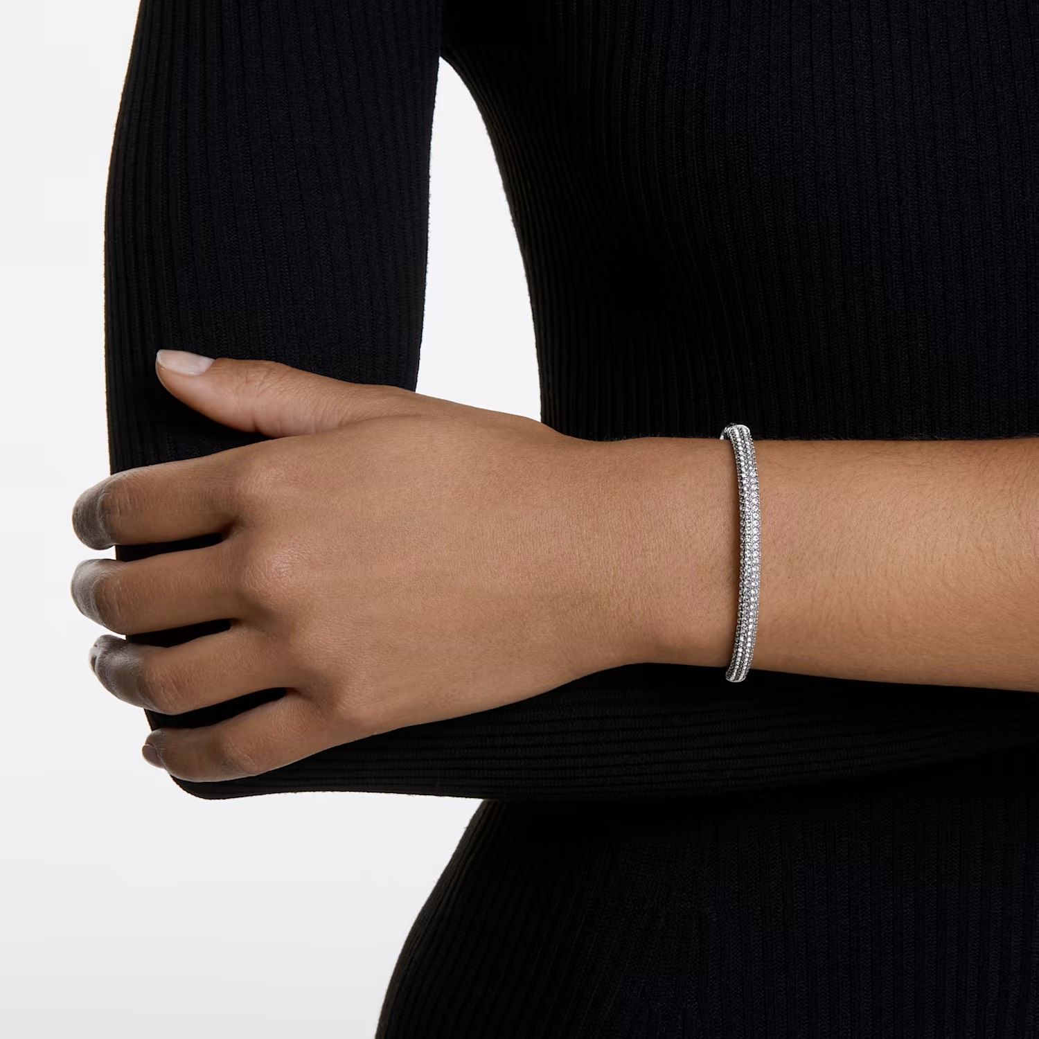  Vòng tay Swarovski Stone màu trắng - Swarovski Stone bangle - Size S 