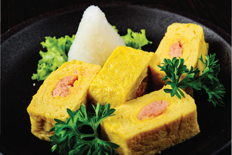 明太子卵焼/ Omelet with Cod Roe | Trứng gà cuộn trứng cá chiên