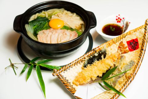 鍋焼きうどん / Hot Udon Noodle With Shrimp Tempura | Mỳ Udon Thịt Heo & Tôm Tempura