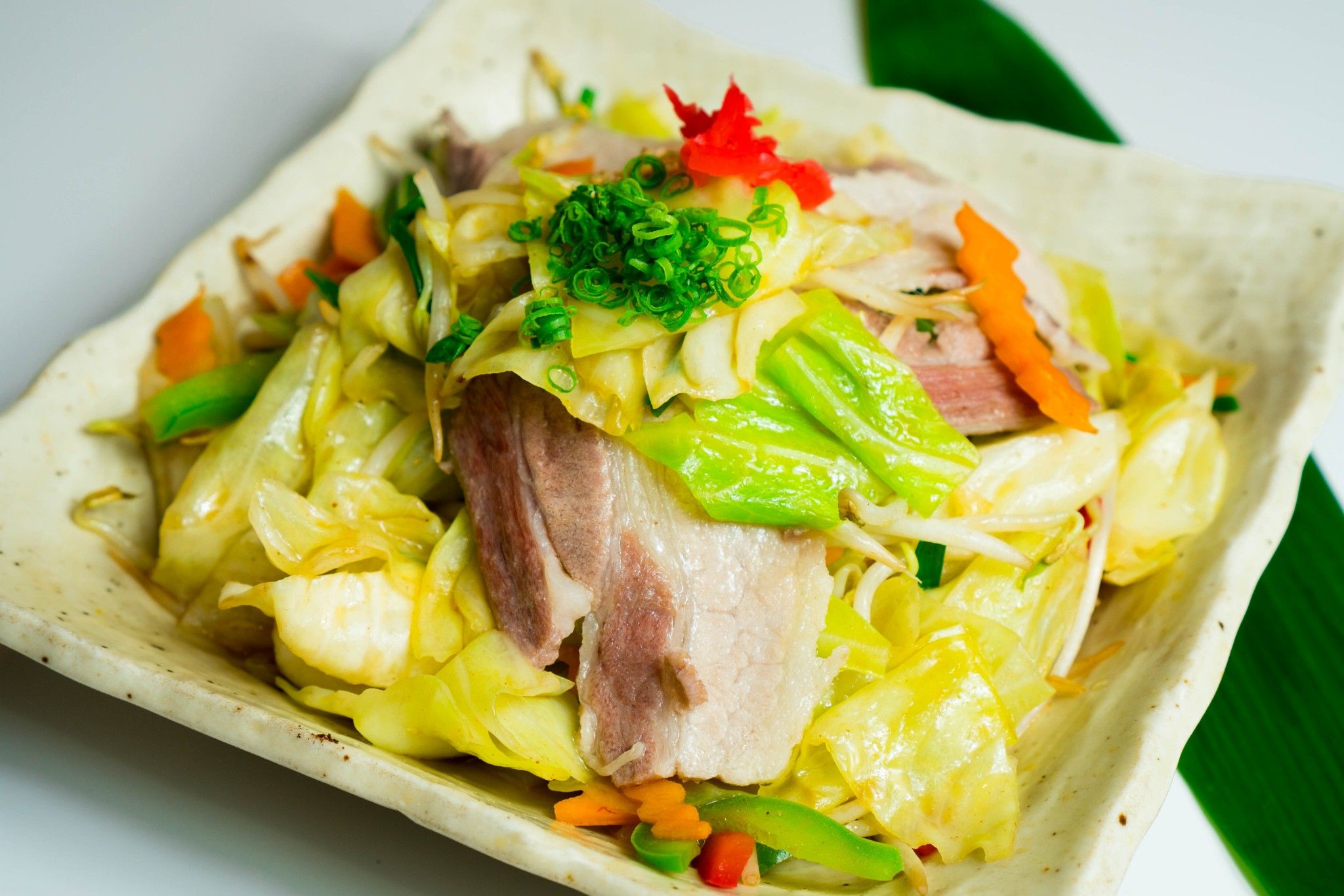 野菜炒め/ Stir Fry Vegetables | Rau Xào Thịt Heo