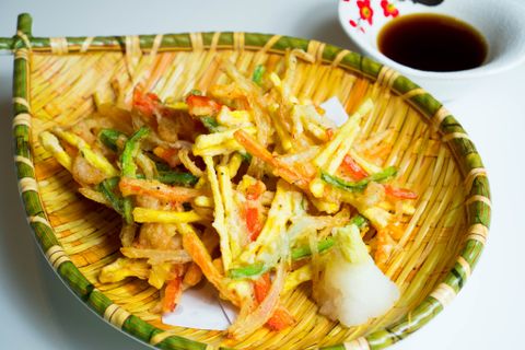 野菜かき揚げ/ Fried Vegetable Yarned | Rau Cắt Sợi Lăn Bột Chiên