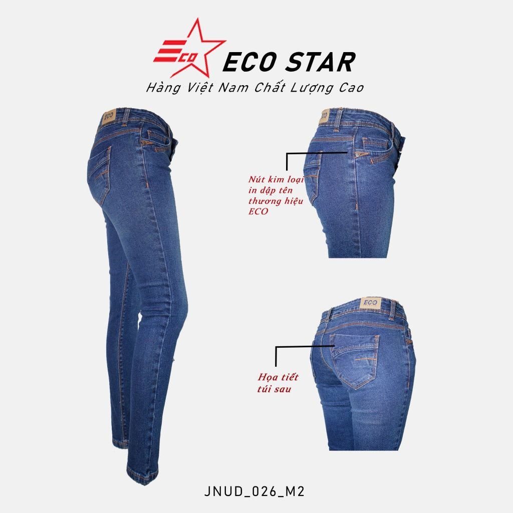 Quần Jeans Dài Nữ (JNUD-026-M2)