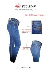 Quần Jeans Dài Nữ (JNUD-032) màu xanh đậm