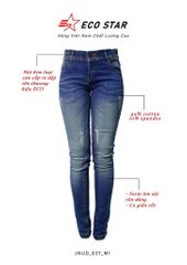 Quần Jeans Dài Nữ (JNUD-037-M1)