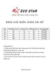 Quần Jeans Dài Nữ (JNUD-032) màu xanh đậm