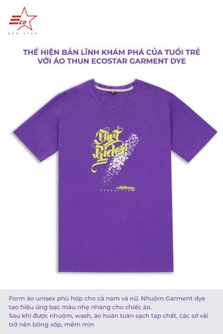 ECOSTAR, t-shirt garment dye , cổ tròn,  Purple,TM-013-M1-I0009