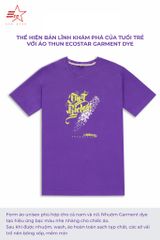 ECOSTAR, t-shirt garment dye , cổ tròn,  Purple,TM-013-M1-I0009