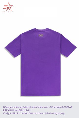 ECOSTAR, t-shirt garment dye , cổ tròn,  Purple,TM-013-M1-I0009