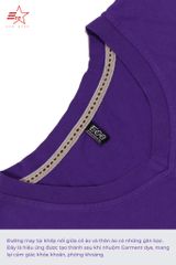 ECOSTAR, t-shirt garment dye , cổ tròn,  Purple,TM-013-M1-I0009