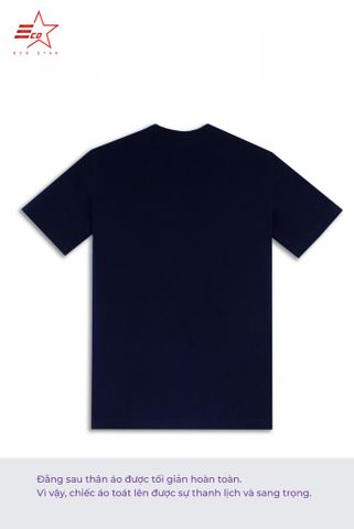 ECOSTAR, t-shirt Soft wash , cổ tròn, Navy,TM-009-M2-I0001