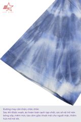 ECOSTAR, t-shirt tie dye , cổ tròn, blue,TM-010FS-M1-I0000