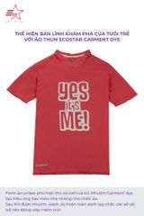 ECOSTAR, t-shirt garment dye , cổ trụ, Red,TM-012-M2-I0003