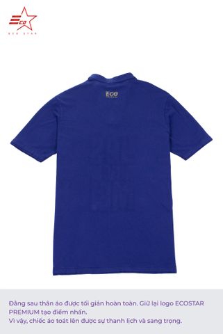 ECOSTAR, t-shirt garment dye , cổ trụ, Navy,TM-012-M1-I0003