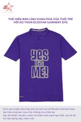 ECOSTAR, t-shirt garment dye , cổ trụ, Purple,TM-010-M5-I0002