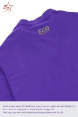 ECOSTAR, t-shirt garment dye , cổ trụ, Purple,TM-010-M5-I0002
