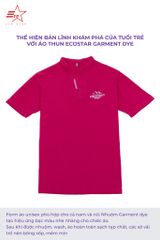 ECOSTAR, t-shirt garment dye , cổ trụ, Pink,TM-012-M1-I0002
