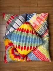 COMBO 2 LỌ MÀU NHUỘM VẢI TẶNG VỎ GỐI NHUỘM THỦ CÔNG SÁNG TẠO ( hoa văn bất kỳ )