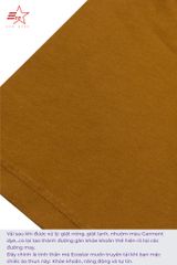 ECOSTAR, t-shirt garment dye , cổ tròn,  Brown,TM-011-M2-I0000