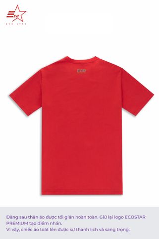 ECOSTAR, t-shirt garment dye , cổ tròn,  Red,TM-011-M1-I0008