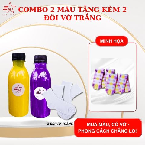Combo 2 Chai Màu Nhuộm Vải Handmade Ecostar & Tặng 2 Đôi Vớ Trắng – Tự Tay Sáng Tạo Phụ Kiện Độc Đáo Giá 68k