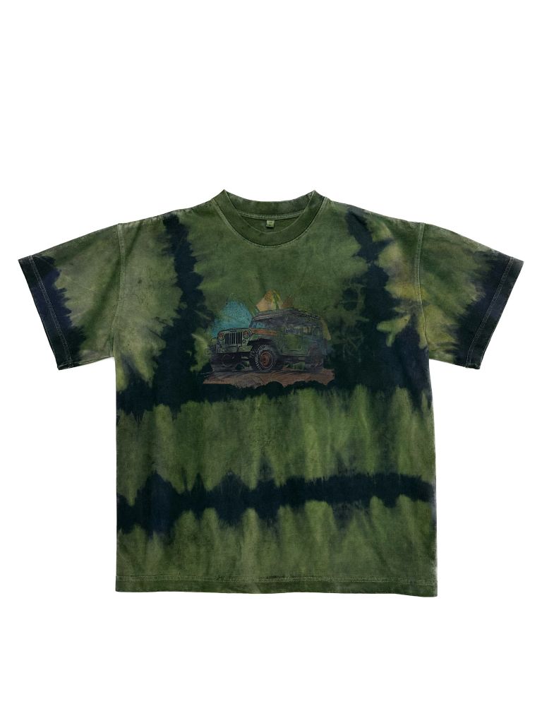 Áo phông Garment Dye & Tie Bleach in họa tiết