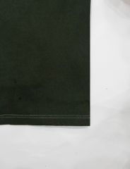 Áo phông nam Garment Dye form boxy viền trắng (Xanh rêu)