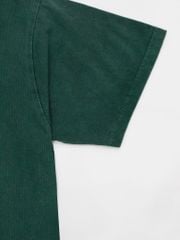 Áo phông nam Garment Dye form suông (Xanh lá)