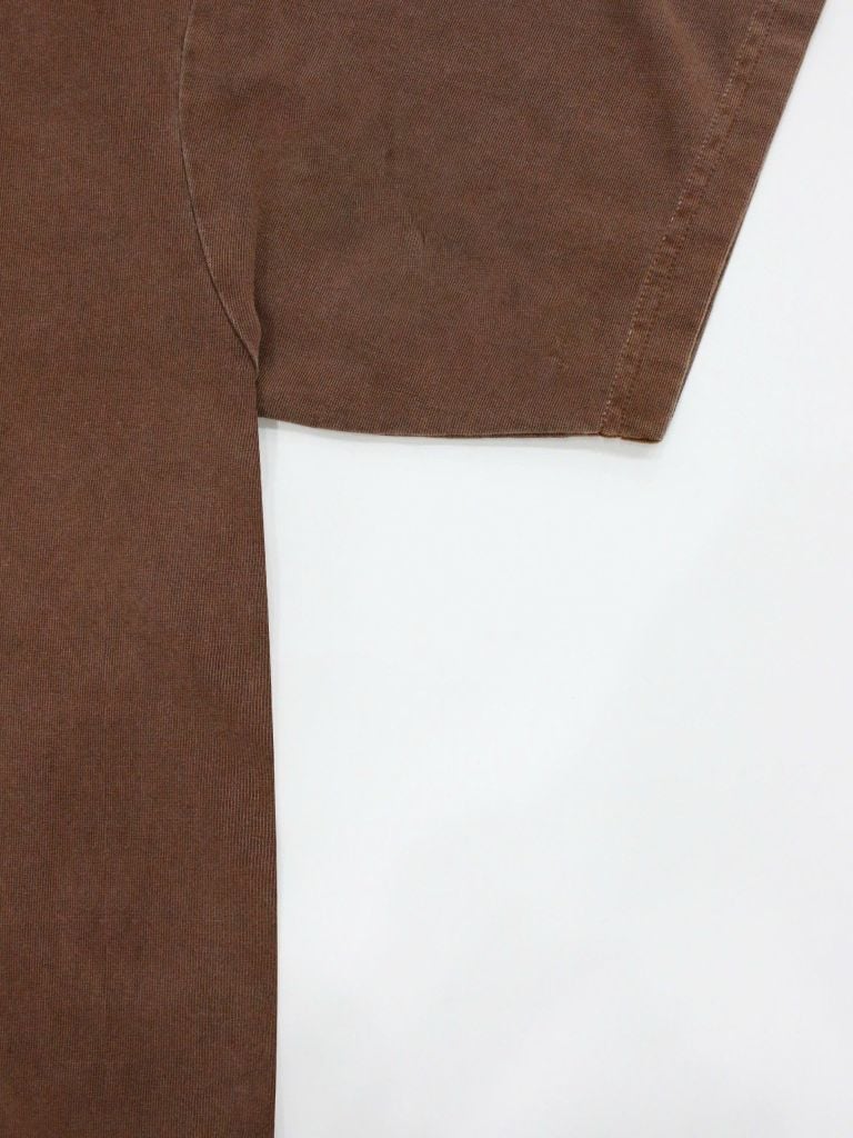 Áo phông nam Garment Dye form suông ( Nâu đỏ)