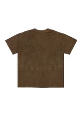 Áo phông nam Garment Dye form boxy (nâu rêu)