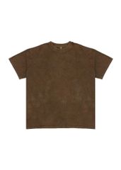 Áo phông nam Garment Dye form boxy (nâu rêu)