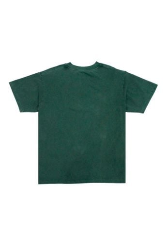 Áo phông nam Garment Dye form suông (Xanh lá)