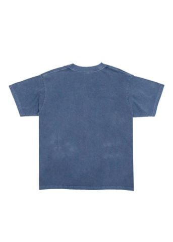 Áo phông nam Garment Dye form suông (Xanh dương)