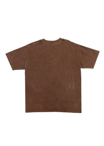 Áo phông nam Garment Dye form suông ( Nâu đỏ)