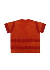 Áo phông nhuộm Tie Bleach form boxy  (Cam)