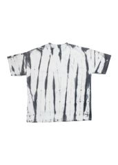 Áo phông nam Garment Dye phun đen form suông (Trắng đen)