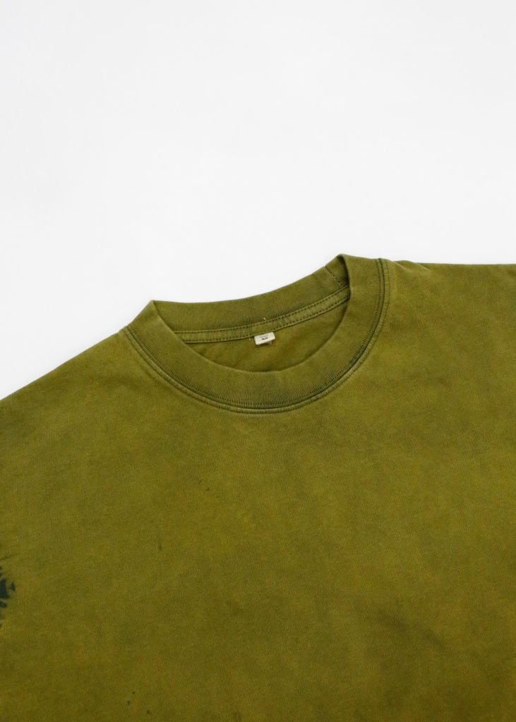 Áo phông nhuộm Tie Bleach form boxy (Xanh lá)