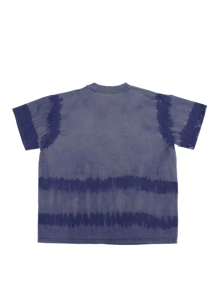 Áo phông nhuộm Tie Bleach form boxy  (Xanh navy)