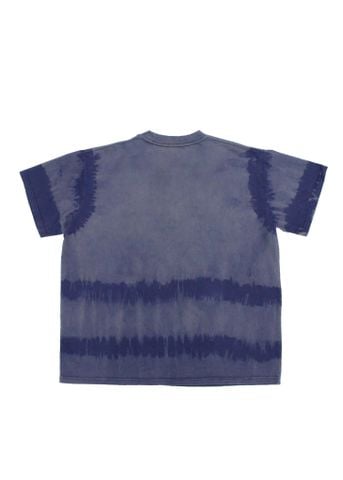 Áo phông nhuộm Tie Bleach form boxy  (Xanh navy)