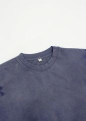 Áo phông nhuộm Tie Bleach form boxy  (Xanh navy)