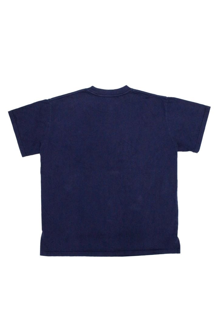Áo phông nam Garment Dye form boxy (xanh navy)