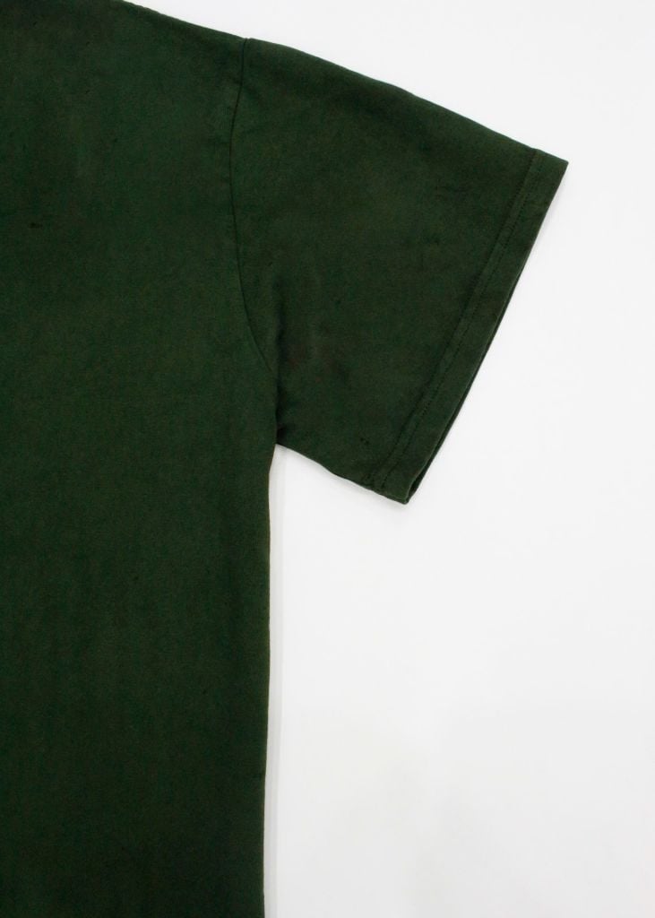 Áo phông nam Garment Dye form boxy (xanh rêu)