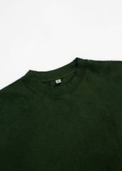 Áo phông nam Garment Dye form boxy (xanh rêu)