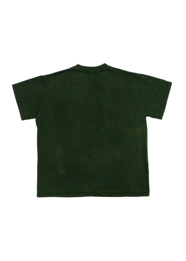 Áo phông nam Garment Dye form boxy (xanh rêu)