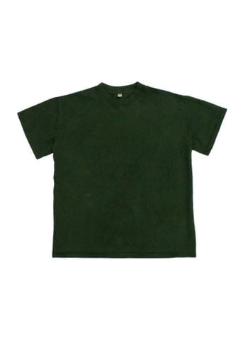 Áo phông nam Garment Dye form boxy (xanh rêu)